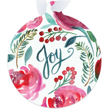 Load image into Gallery viewer, Christmas Floral Joy Eco-friendly Christmas Ornaments
