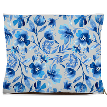 Load image into Gallery viewer, Navy Blue Floral Dog Bed
