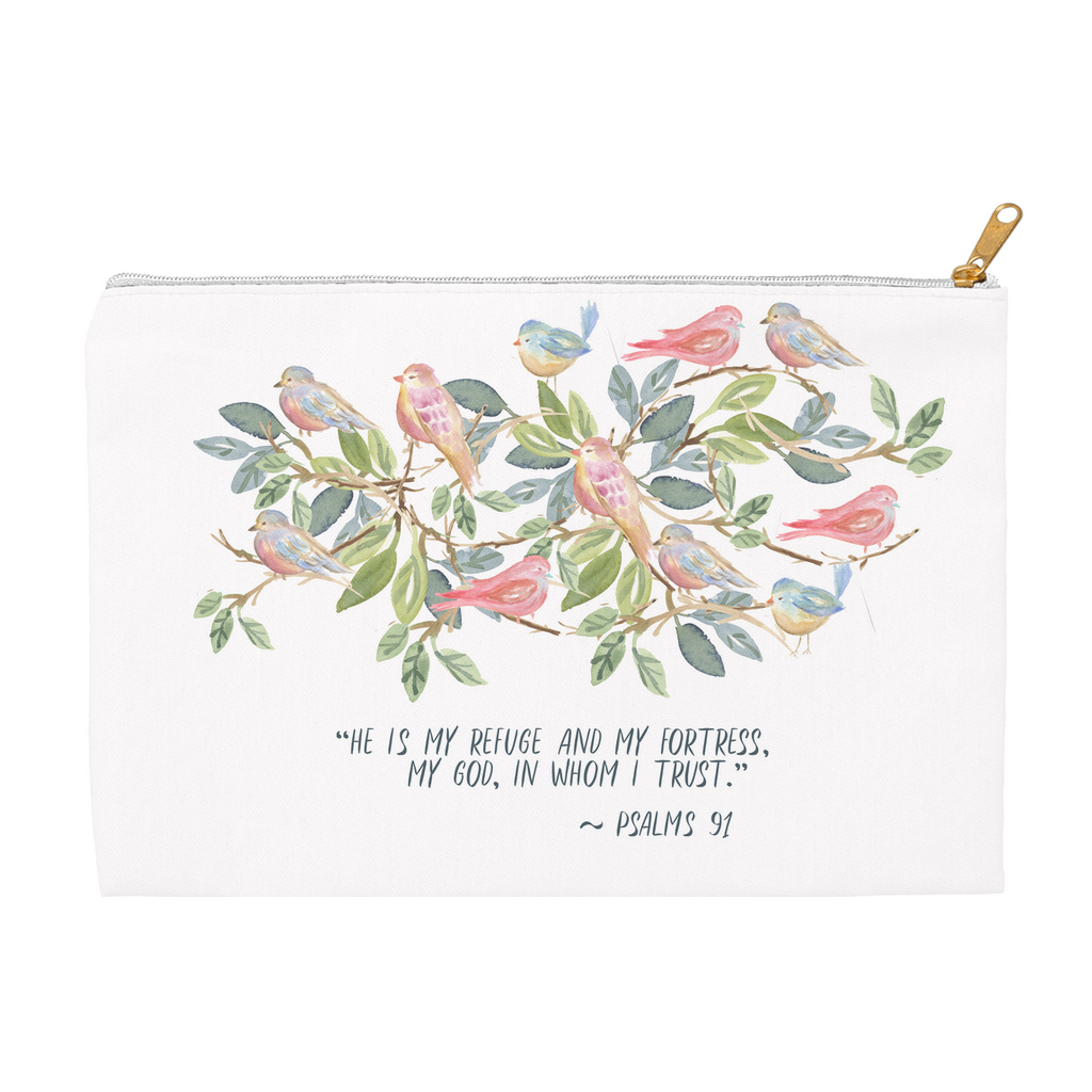 Psalms 91 Zippered Pouch