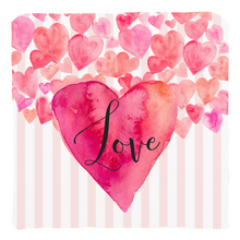 Load image into Gallery viewer, Love Pink Heart Throw Pillow
