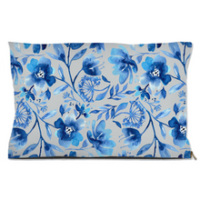 Load image into Gallery viewer, Navy Blue Floral Dog Bed
