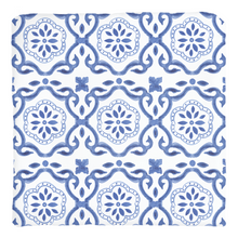 Load image into Gallery viewer, Blue &amp; White Pattern Throw Pillow
