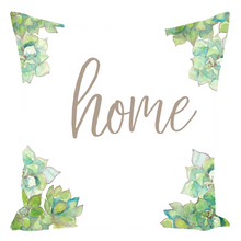 Load image into Gallery viewer, Succulent HOME Throw Pillow
