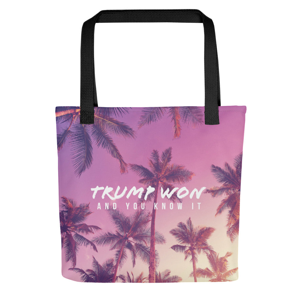 Purple Palm - TRUMP WON Tote bag