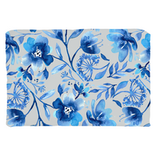 Load image into Gallery viewer, Blue Floral Design Throw Pillow
