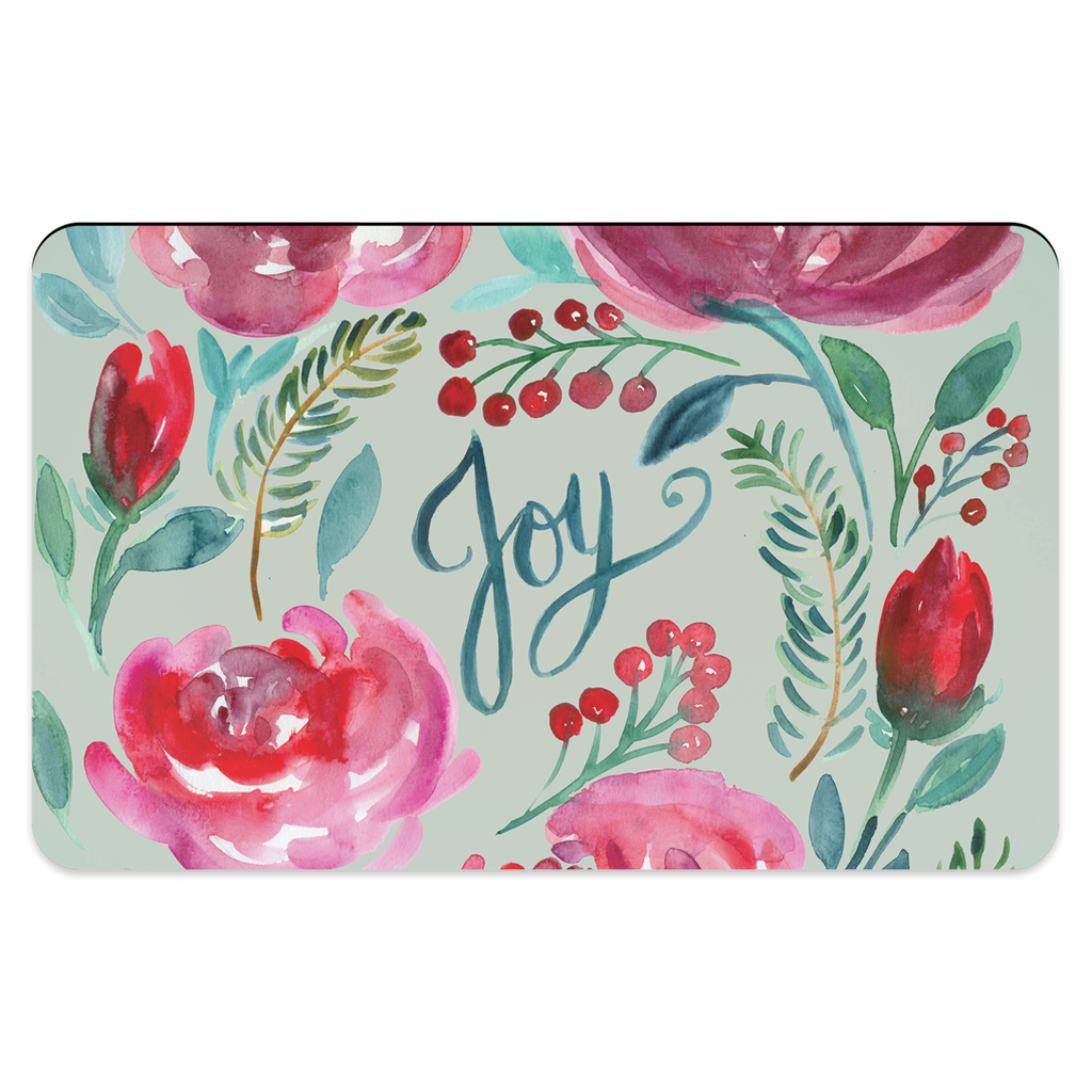 Moss Christmas Joy Dog Bowl Placemat