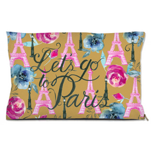 Load image into Gallery viewer, Mustard Floral &quot;Paris&quot; Dog Bed
