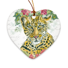 Load image into Gallery viewer, Christmas Animal print Porcelain Ornaments
