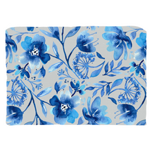 Load image into Gallery viewer, Blue Floral Design Throw Pillow
