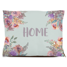 Load image into Gallery viewer, Moss Floral &quot;Home&quot; Dog Bed
