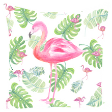 Load image into Gallery viewer, Flamingo Palm Throw Pillow
