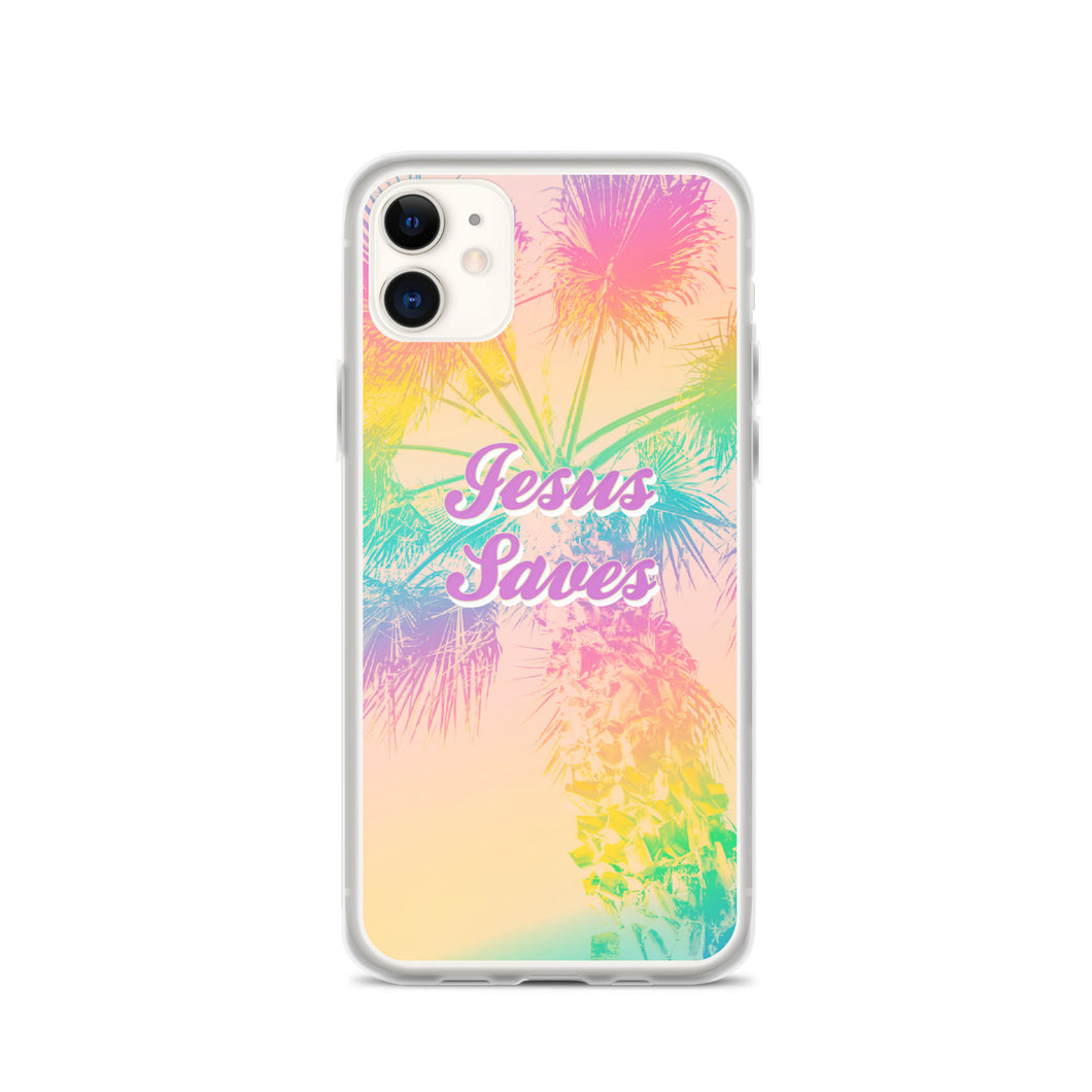 Jesus Saves Tropical iPhone Case