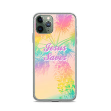 Load image into Gallery viewer, Jesus Saves Tropical iPhone Case
