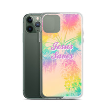 Load image into Gallery viewer, Jesus Saves Tropical iPhone Case
