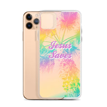 Load image into Gallery viewer, Jesus Saves Tropical iPhone Case
