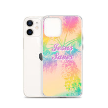 Load image into Gallery viewer, Jesus Saves Tropical iPhone Case
