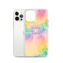 Load image into Gallery viewer, Jesus Saves Tropical iPhone Case
