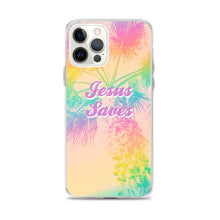 Load image into Gallery viewer, Jesus Saves Tropical iPhone Case
