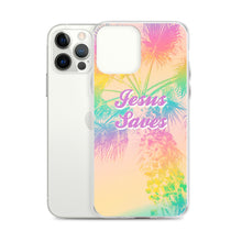 Load image into Gallery viewer, Jesus Saves Tropical iPhone Case
