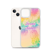 Load image into Gallery viewer, Jesus Saves Tropical iPhone Case
