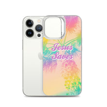 Load image into Gallery viewer, Jesus Saves Tropical iPhone Case
