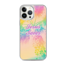 Load image into Gallery viewer, Jesus Saves Tropical iPhone Case
