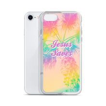 Load image into Gallery viewer, Jesus Saves Tropical iPhone Case
