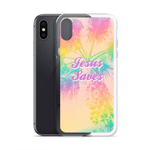 Load image into Gallery viewer, Jesus Saves Tropical iPhone Case
