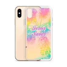 Load image into Gallery viewer, Jesus Saves Tropical iPhone Case
