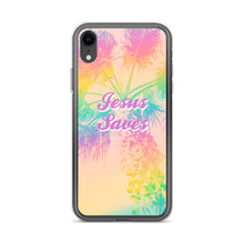 Load image into Gallery viewer, Jesus Saves Tropical iPhone Case
