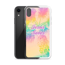 Load image into Gallery viewer, Jesus Saves Tropical iPhone Case
