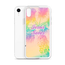 Load image into Gallery viewer, Jesus Saves Tropical iPhone Case
