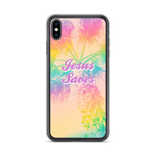 Load image into Gallery viewer, Jesus Saves Tropical iPhone Case
