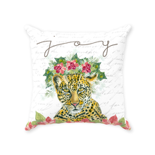 Load image into Gallery viewer, &quot;JOY&quot; Holiday / Christmas Throw Pillow
