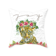Load image into Gallery viewer, &quot;JOY&quot; Holiday / Christmas Throw Pillow
