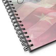 Load image into Gallery viewer, American Flag Spiral notebook
