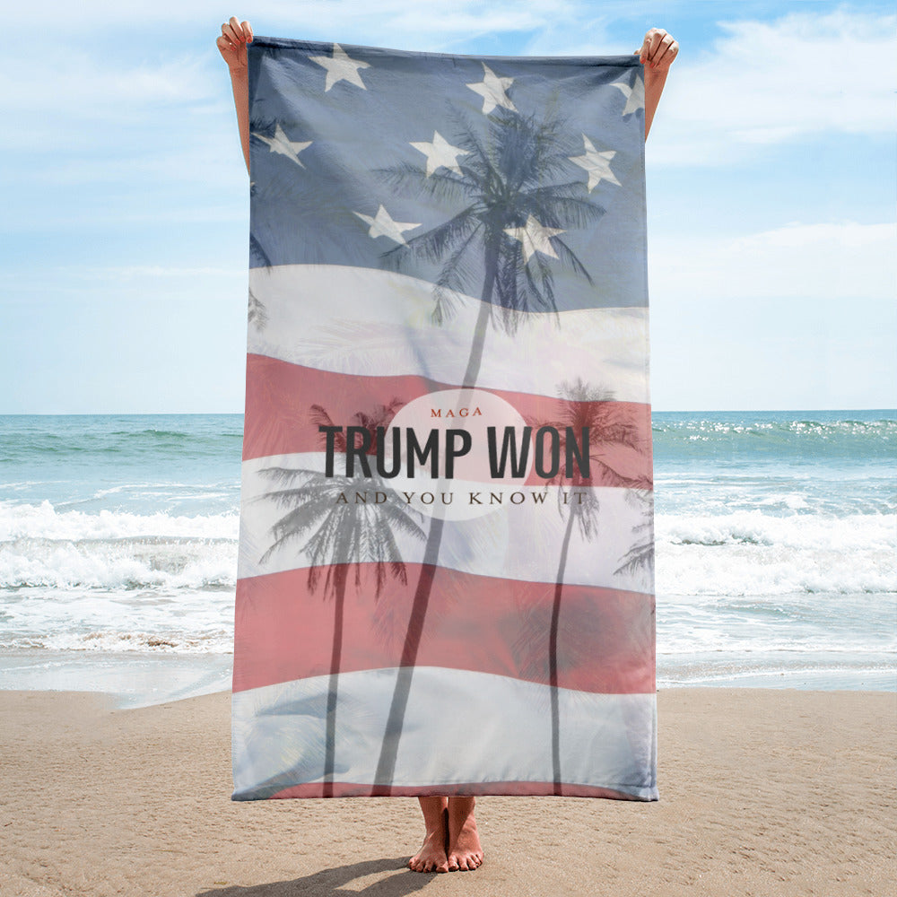 Trump Won Beach Towel