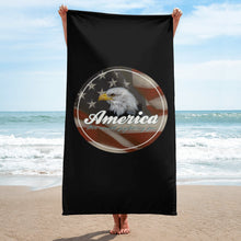 Load image into Gallery viewer, Patriotic beach towel
