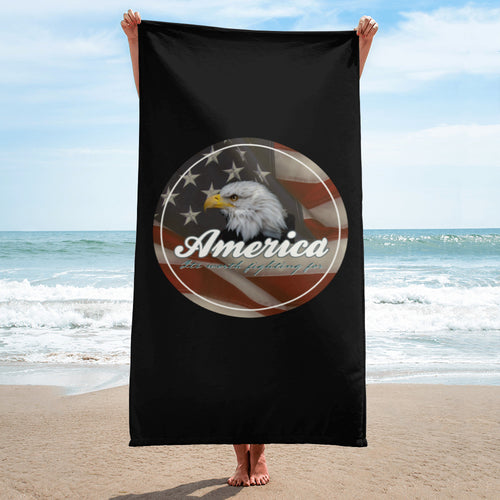 Patriotic beach towel