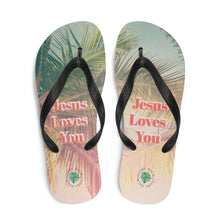 Load image into Gallery viewer, Jesus Loves You Flip-Flops
