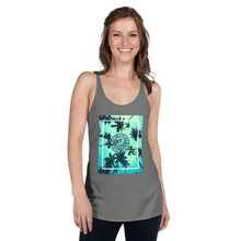 Load image into Gallery viewer, tropical MAGA racerback tank top for women
