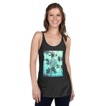 Load image into Gallery viewer, tropical MAGA racerback tank top for women
